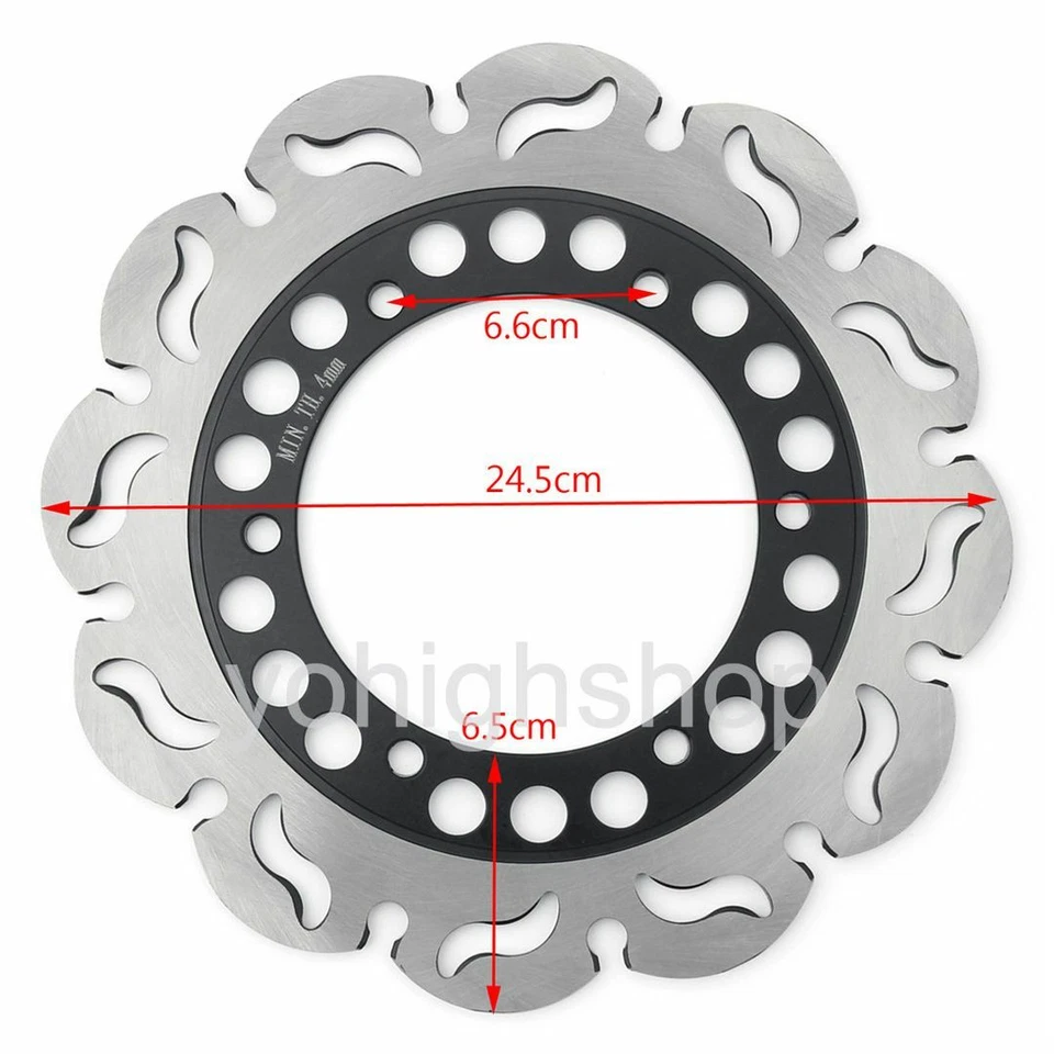 Disco de freno trasero para rotor de freno Yamaha FZR600 1989-93 FZR600R 94-95 SRX600 86-87 Foto 4 de 4