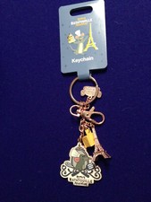 Disney Parks Remy's Ratatouille Adventure Remy Emile Eiffel Tower Keychain NEW