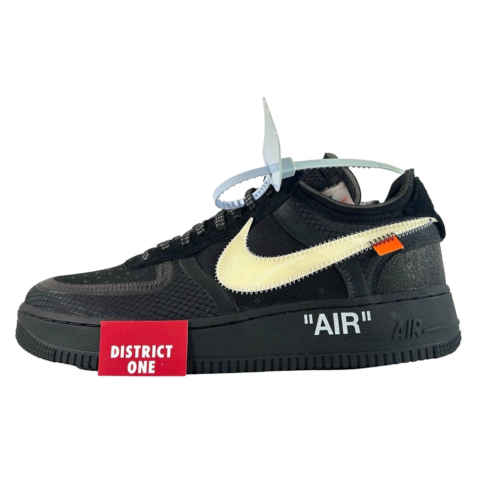 OFF WHITE X NIKE Off White x Nike Air Force 1 Low Black Taglia 9 AO4606 001
