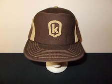 VTG-1980s K brand seeds hybrids farming ag trucker snapback hat sku17