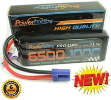 Powerhobby 3S 6500mAh 100C Lipo Battery Pack w EC5 Plug : Proboat Zelos 48