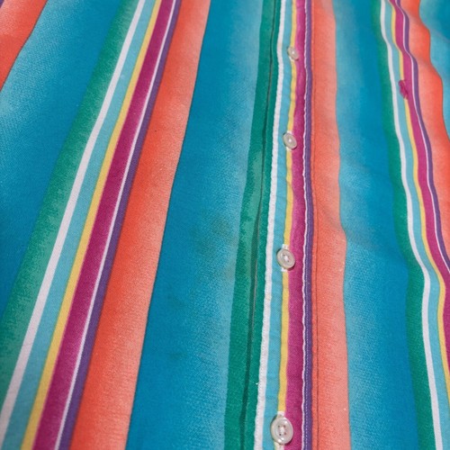 Vintage 80s Polo Ralph Lauren Shirt Mens Large Multi Color Striped - Imagen 7 de 16