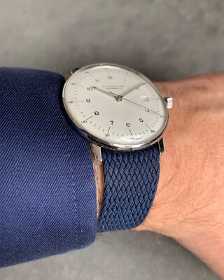 Braccialetti Impermeabile Cinturino Orologio Baltico Perlon Blu