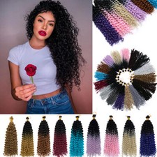 Deep Water Wave Crochet Braid Afro Kinky Passion Twist Braids Hair Extensions US