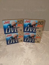JVC DVC 60 Minute Digital Video Mini DV Cassette Tapes DVM60 ME Lot of 4 Sealed