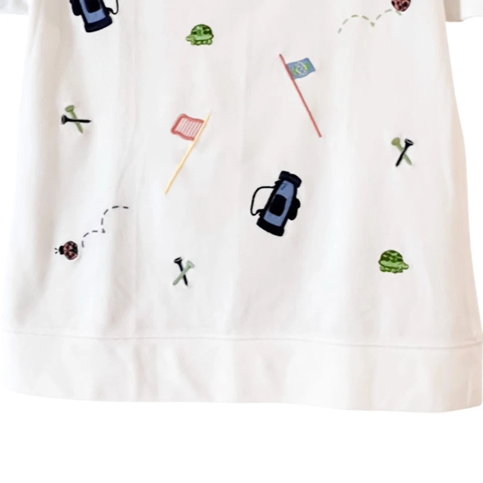 Top Karen Scott adornado cuello redondo para mujer talla PS Foto 3 de 4