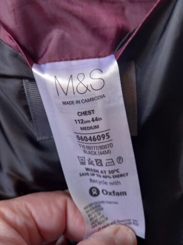 Gents Tuxedo Dinner Suit by Mark & Spencer Chest 44R Trouser 38R 31LL - Picture 4 of 6