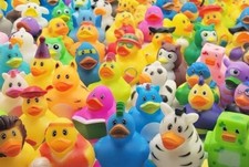 Rubber Duck Toy Duckies for Kids, Bath Birthday Gifts Baby Showers Summer Beach