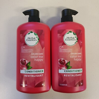 2 Bottles Herbal Essences 33.8 Oz Color Care Color Me Happy Conditioner