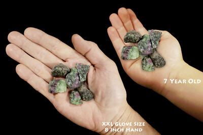 RUBY ZOISITE Crystals 1'' 6 Pieces Rock Mineral Heart Chakra Healing Gemstone