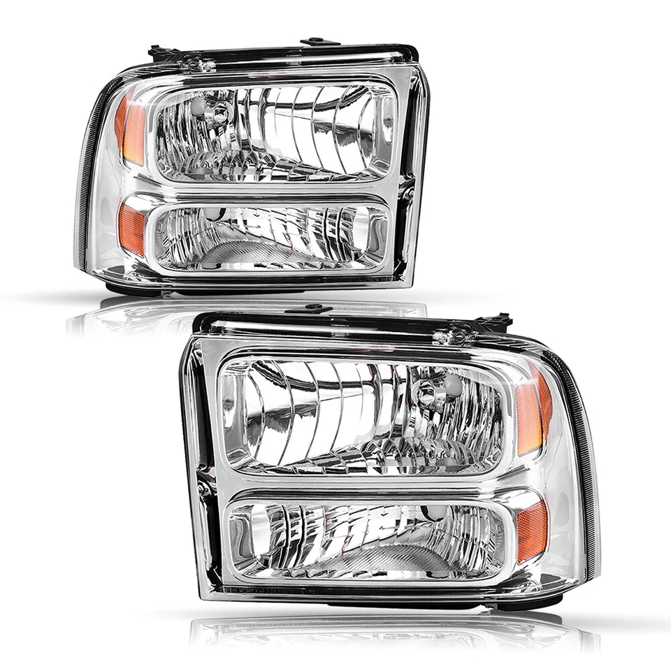 Fit For 2005-2007 Ford F250 F350 F450 F550 Super duty Headlights 05-07 Headlamp - Image 3 of 4