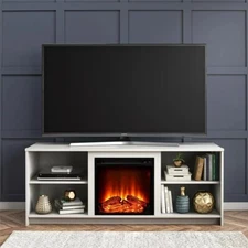 Mainstays Fireplace TV Stand - White (8620015WCOM)