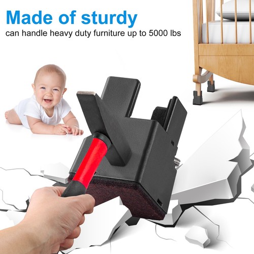 Heavy Duty Width Adjustable Furniture Riser Support up to 5000lbs 2"/3"/4" High - Picture 9 of 15