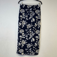 Vintage navy floral maxi skirt size 7
