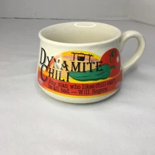 Dynamite Ceramic Chili Soup Bowl Will Rogers Quote
