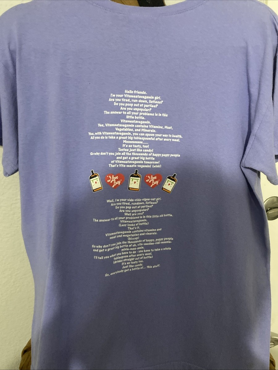 I Love Lucy 2003 Vitameatavegamin Shirt Size L Vintage TV Show View 5