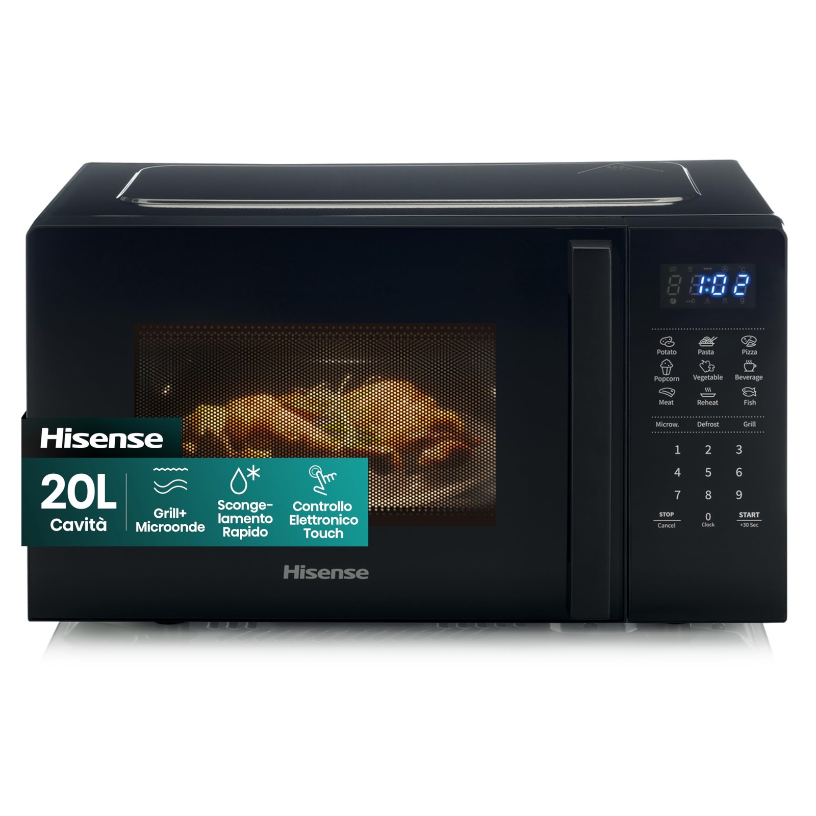 Hisense H20MOBS4HG Microonde 20L Nero: Offerta Speciale per la Tua Cucina