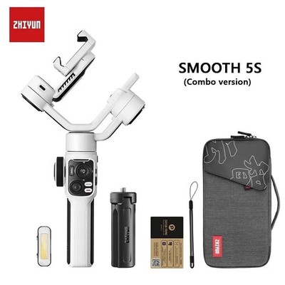 Zhiyun Smooth 5S Combo 3-Achsen Gimbal Stabilisator für Vlog Video Smartphone