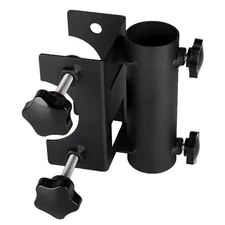 Patio Umbrella Holder Outdoor Market Mount Bracket Heavy Duty Steel Deck Clamp