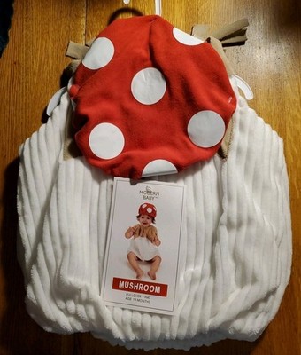 Adorable Modern Baby Mushroom Pullover Outfit Hat Size 18 Months Costume 