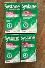 Systane Ultra 4 Count - 3 mL Dry Eye Relief Lubricant eye drops (Exp: 9/26)
