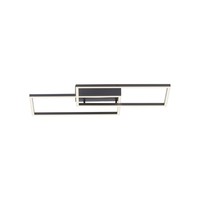 LED Deckenleuchte Schwarz CCT Dimmbar Fernbedienung Modern Rechteck