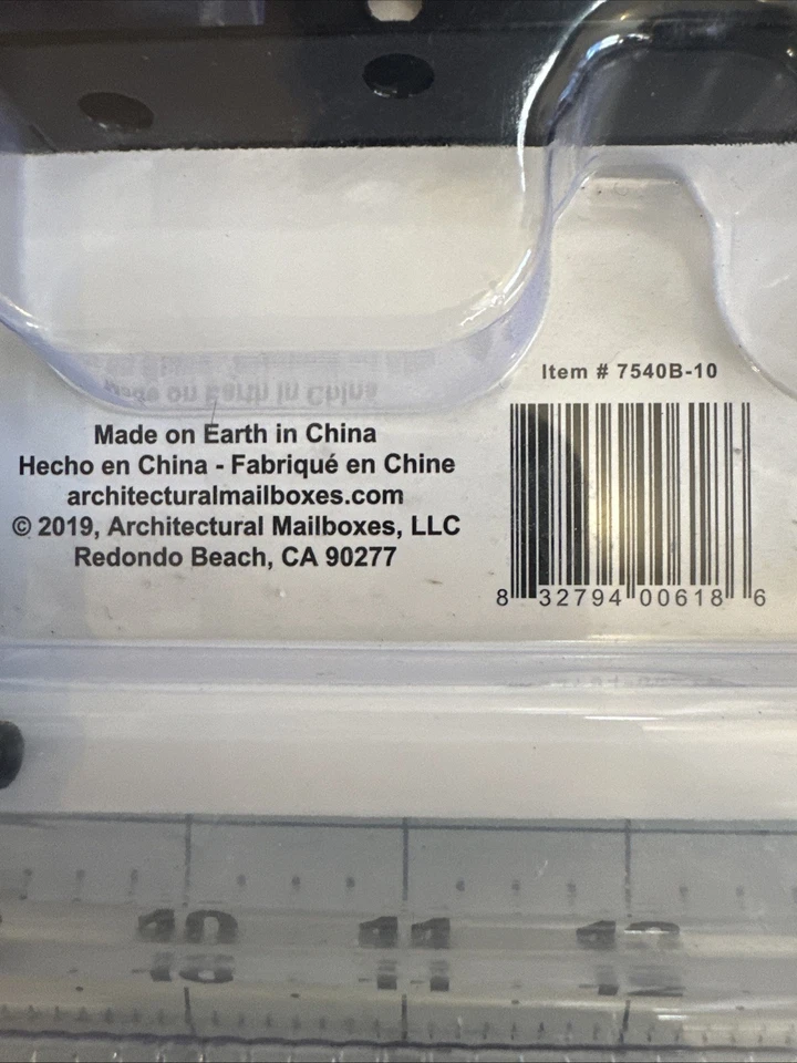 Architectural Mailboxes 7540B-10 Mailbox Adapter Plate 4" x 4" Black - Image 3 of 4