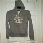 Juniors sz M Grey Aeropostale Athletic Sweatshirt Hoody