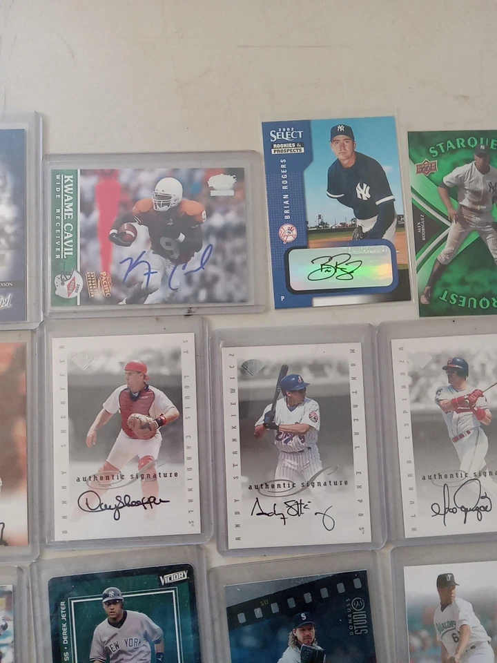 Signed Limited Edition Jersey Patch Baseball Cards Topps Donruss #'d AUTO Fleer - Image 3 of 4