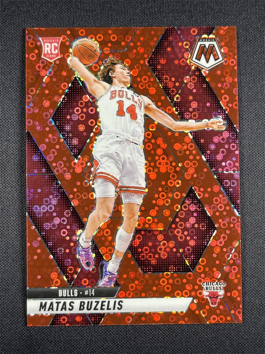 2024-25 Panini Mosaic Fast Break Matas Buzelis #223 Red Disco Rookie RC /99