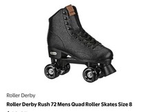 Roller Derby Rush 72 Quad Roller Skates- Men s Size 8