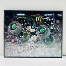 Monster Jam Photo Monster Energy Drink Signed by Damon Bradshaw