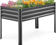 KING BIRD Large Raised Garden Bed with Legs G...