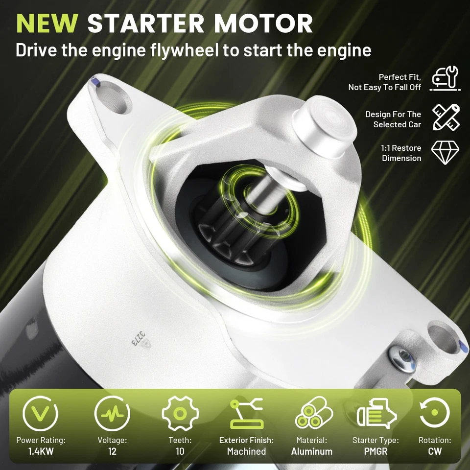 Genuine Starter Motor For 1998-2010 Mercury Mountaineer 1998-2007 Mazda B4000 Foto 3 de 4