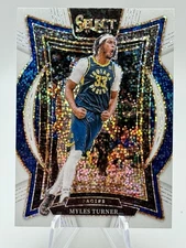 2024-2025 Panini Select Myles Turner Rare WHITE SPARKLE SSP Indiana Pacers