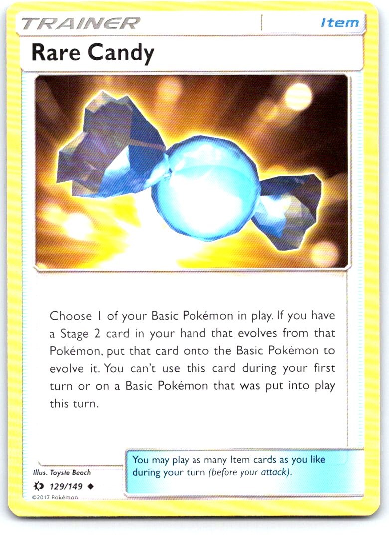 Rare Candy 129/149 Uncommon SM Base Set Pokemon Near Mint