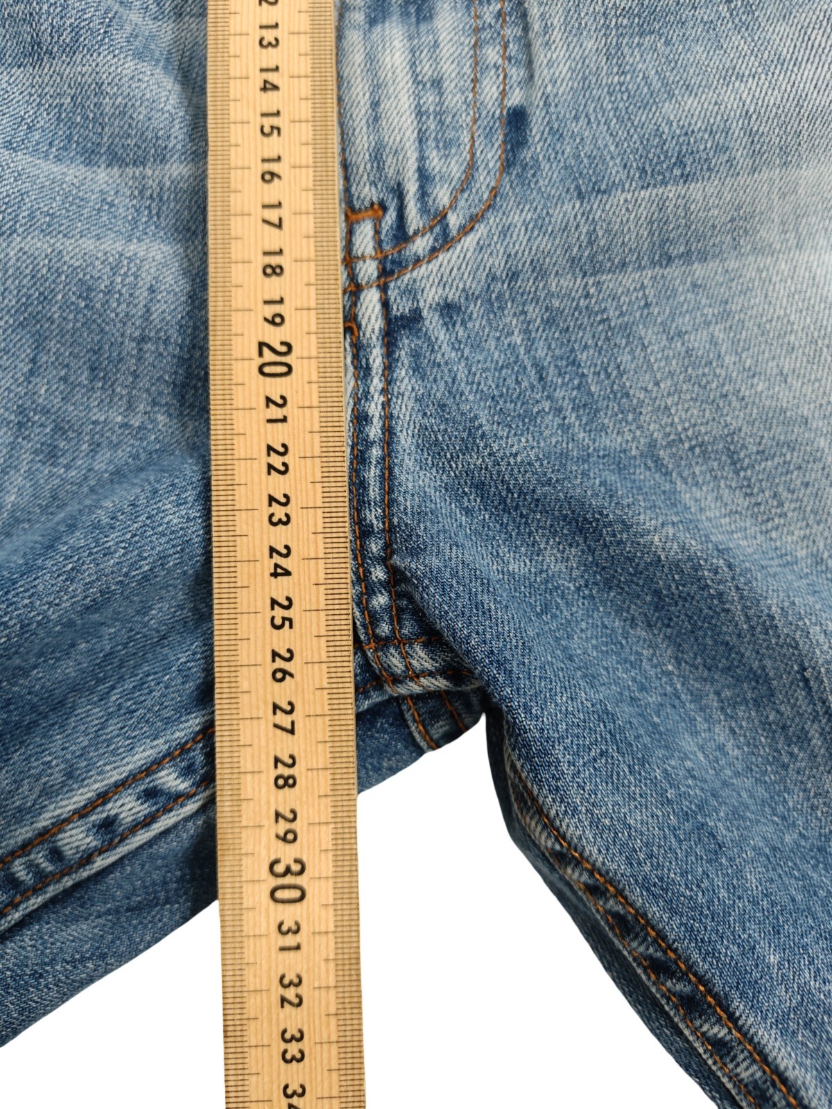 Pierre Cardin Straight Jeans Men's Size 35W 31L Blue Designer Urban Fade image 9