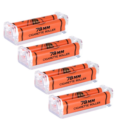 Zig-Zag Cigarette Roller 78mm | Classic Manual Rolling Machine | 4 Pack