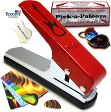 DIY Guitar Pick Punch Gift Pack - Premium Pick-Maker with Leather Key Chain Hold