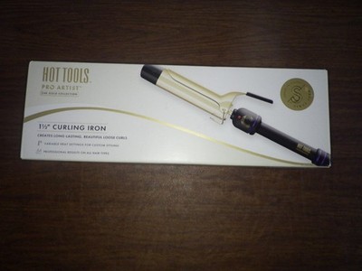 Hot Tools Pro Artist 24K Gold Curling Iron | Long Lasting, Defined Curls 1-1/2''