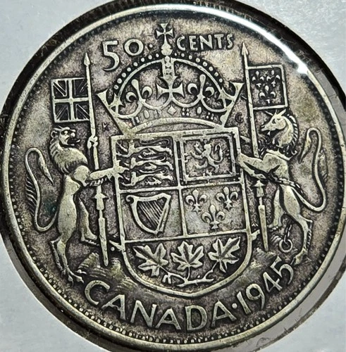 1945 Canada 50 Cents — photo from the most recent tracked eBay sale