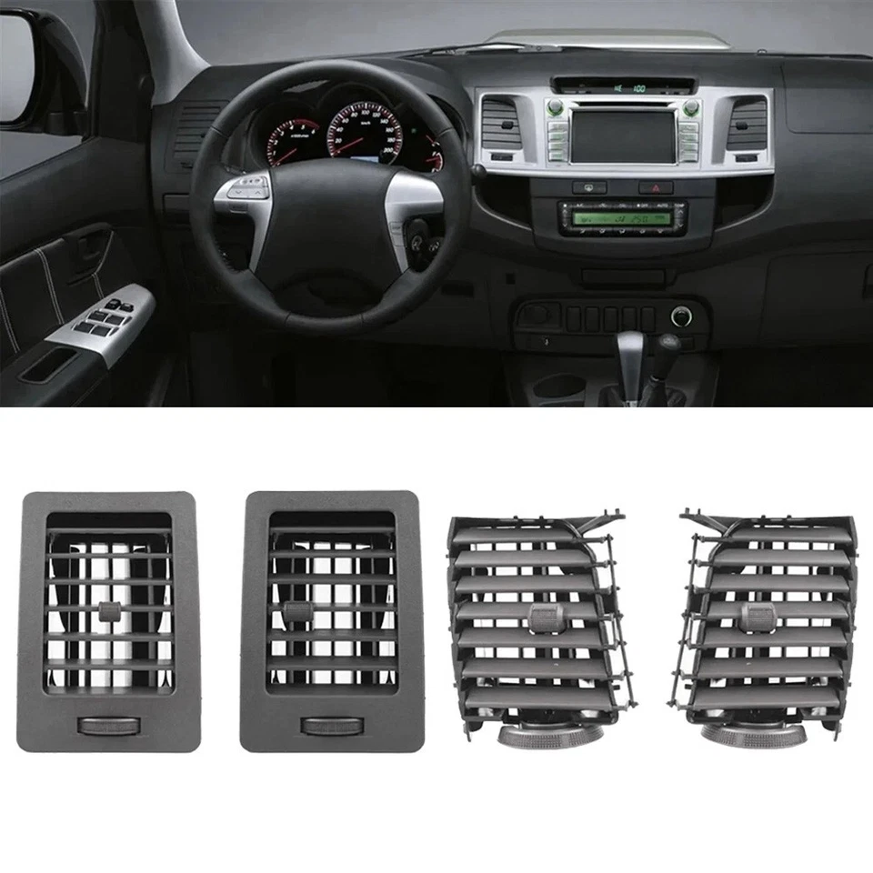 Air Conditioner Vent Grille Set for Toyota For Hilux For Vigo 2005 2015 - Image 2 of 4