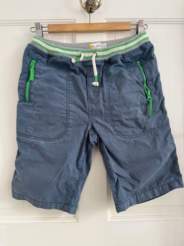 Short Cargo Mini Boden Pour Garçon - Bleu Et Jaune - Taille 5 Ans - Taille Ajustable à La Ceinture