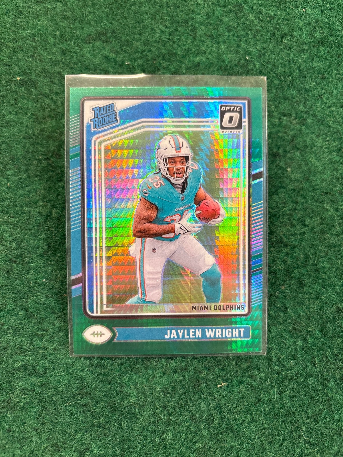 2024 Panini Donruss Optic - Rated Rookie Jaylen Wright #249 Green Hyper Prizm...