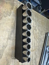 Vintage Craftsman USA  9-Piece Set 3/8" Drive Socket 6 point  3/8" to 7/8"