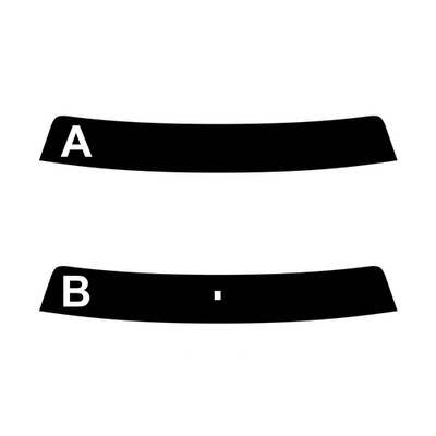 Vorgeschnittener Sonnenblendstreifen für Peugeot 106 5-Türer 1992-1996