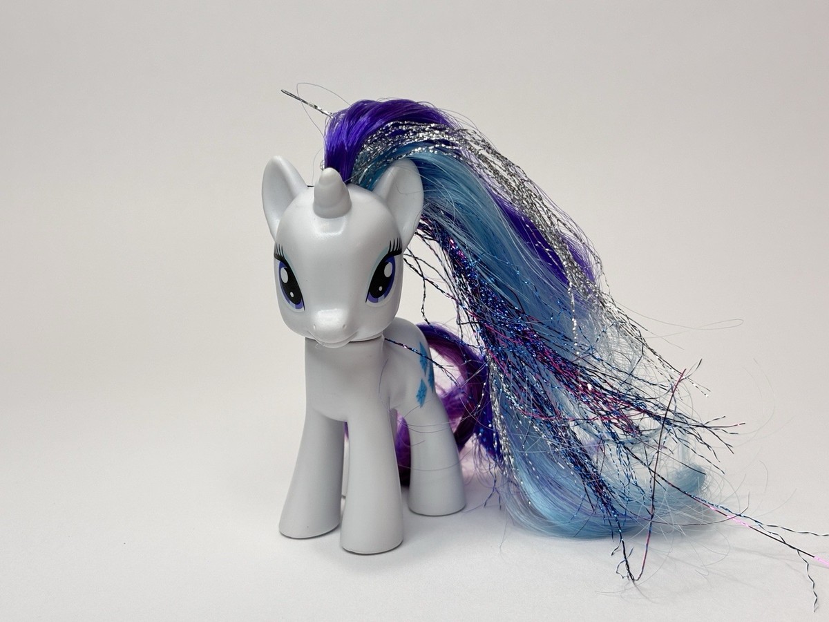 My Little Pony Rainbow Power Rarity 3” Brushable Figure W/ Tinsel