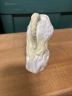 Vtg Belleek Porcelain Maiden Creamer White & Yellow Ireland 5” Brown Stamp — photo 4