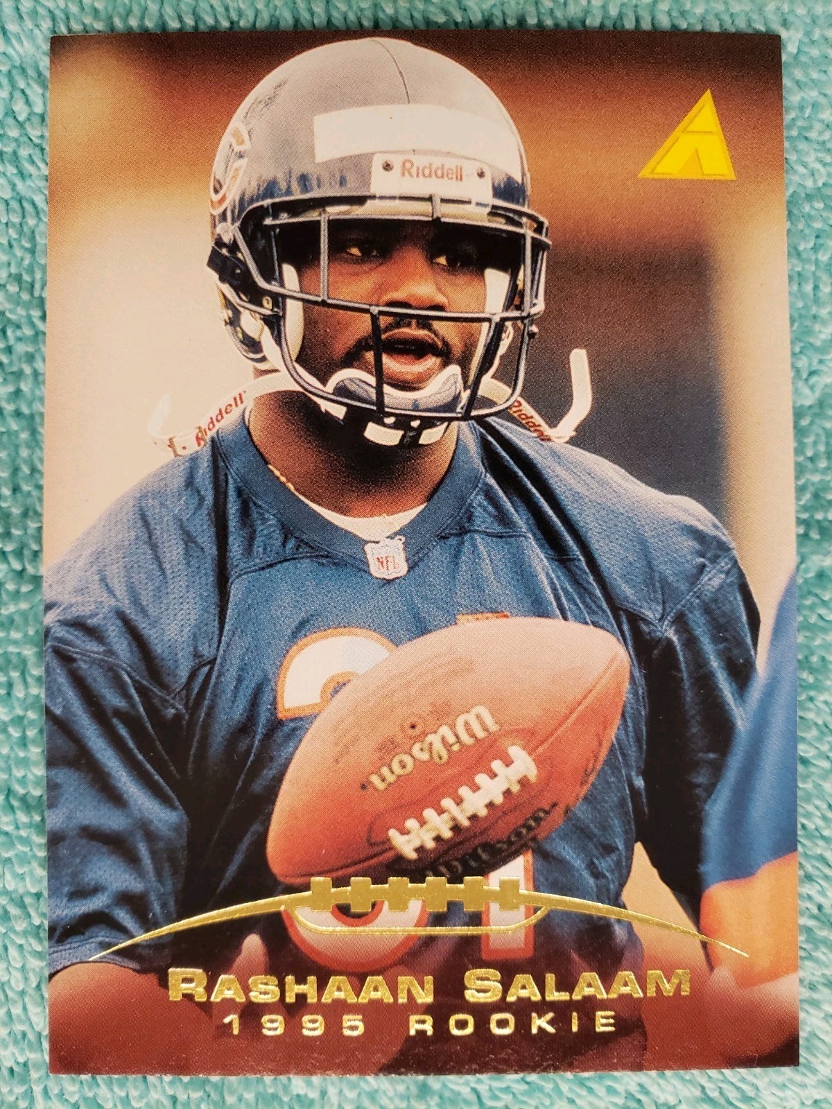 1995 PINNACLE RASHAAN SALAAM ROOKIE #217 CHICAGO BEARS RC 