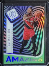 2020-21 Panini Illusions #11 Damian Lillard Amazing Emerald 250009